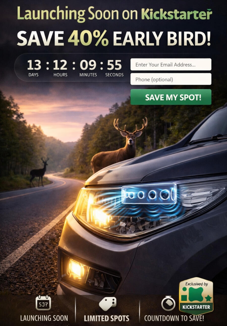 Passive Wind Activated device , help alert animals around the world while driving, protect your Car